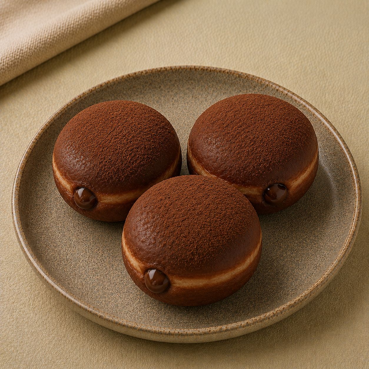 Double Chocolate Bomboloni